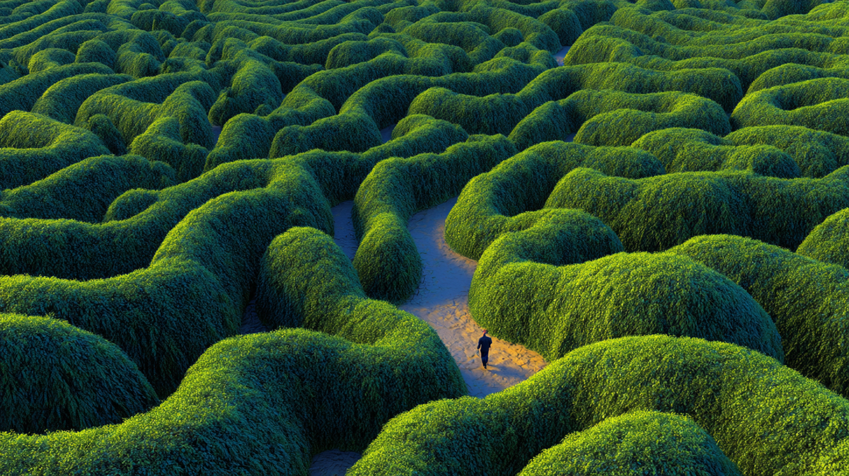 When you are stuck trying to make a decision - think about the maze